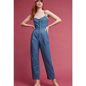 Anthropologie Pilcro and the Letterpress denim jumpsuit